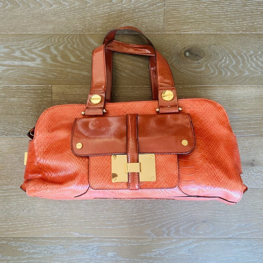 Jessica Simpson Croc Handbag | Orange